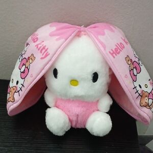 Hello Kitty Pink & White Cuddly Toy